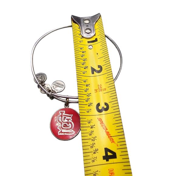 Vintage Bracelet Alex and Ani St Louis Cardinals Charm 7" Silver Tone 2013 - Picture 3 of 5